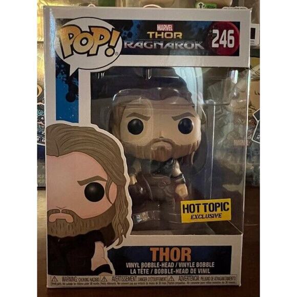 Funko Pop! Thor Ragnarok - Thor (Surtur's Head) HT Exclusive #246 +Protector - Picture 2 of 7